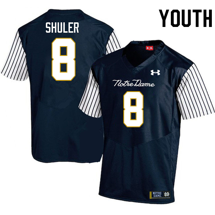 Youth #8 Adon Shuler Notre Dame Fighting Irish College Football Jerseys Stitched-Alternate